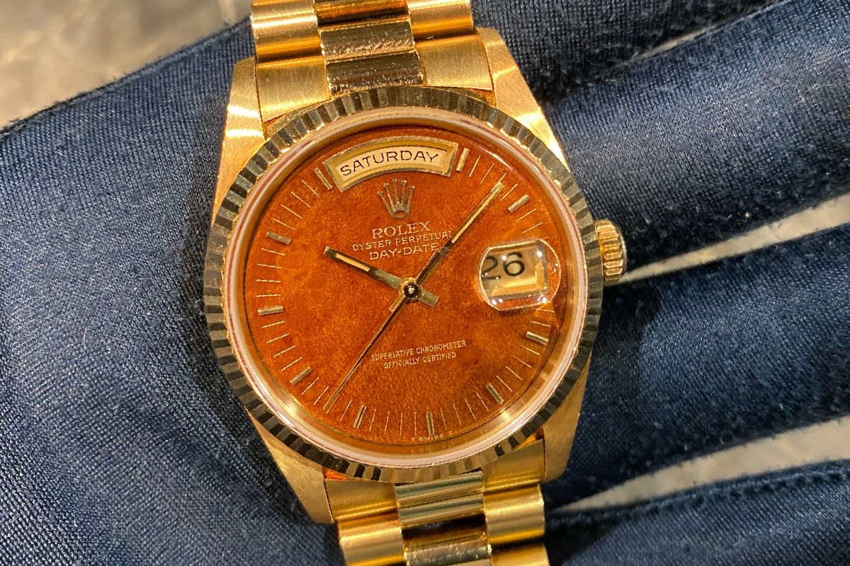 第1562回 希少！マホガニーダイヤル！旧型デイデイト！ 18238 T番