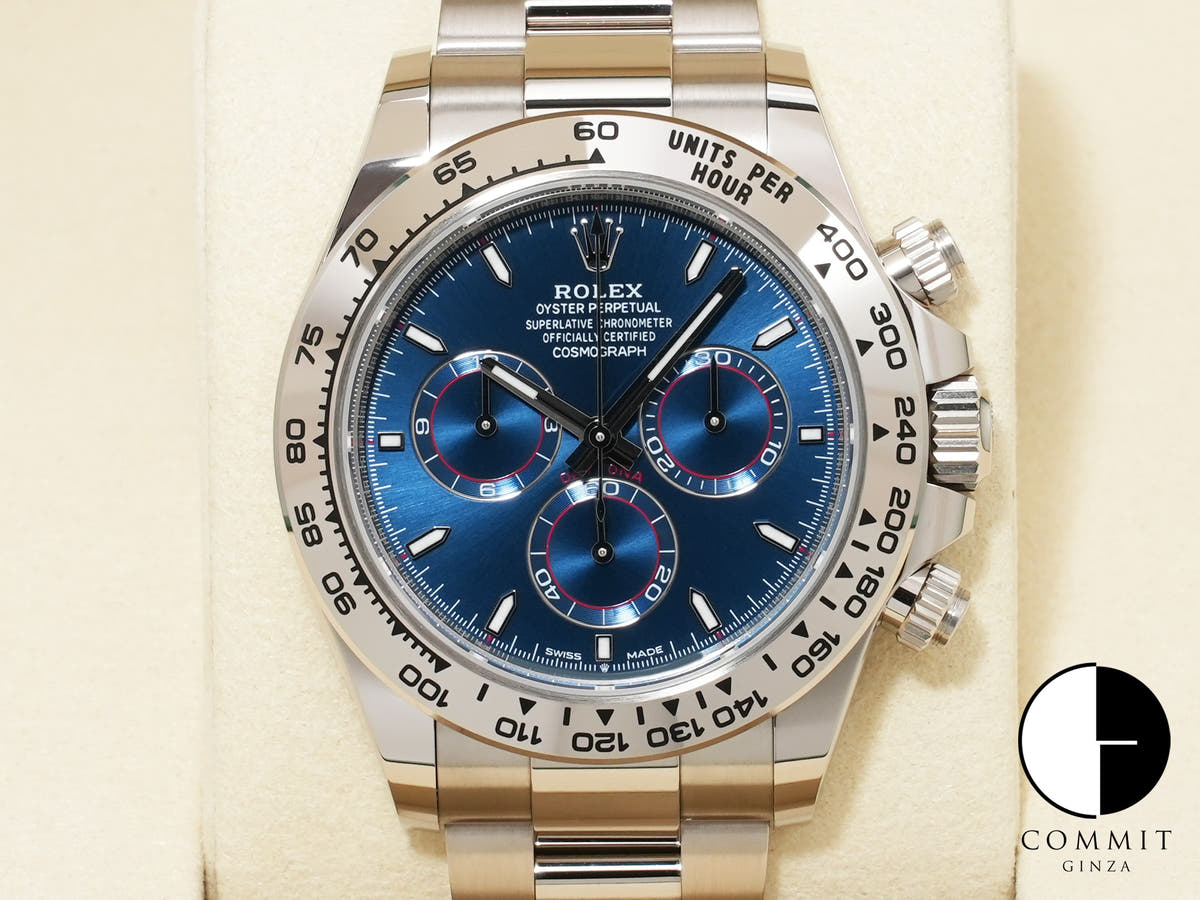 Rolex Daytona Ref. 126509 White Gold Bright Blue Dial Unused emf6im6u