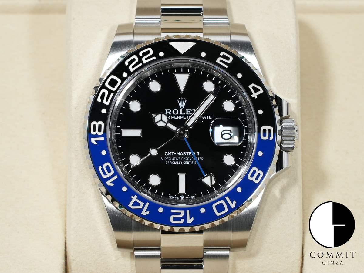 ロレックス GMTマスターII Ref.126710BLNR ステンレススチール ブラック文字盤 オイスターブレスレット 未使用 dvqvuo9g
