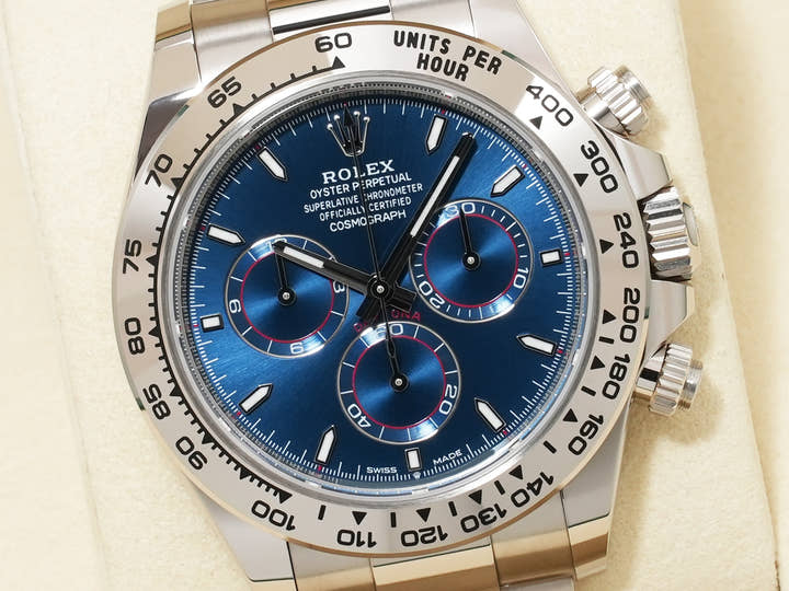Rolex Daytona Ref. 126509 White Gold Bright Blue Dial Unused emf6im6u