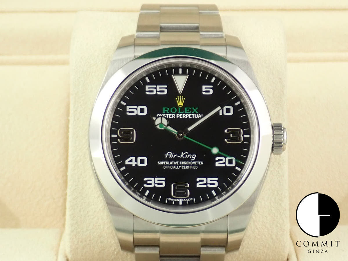 ロレックス エアキング Ref.116900 ステンレススチール ブラック文字盤