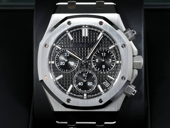 Audemars Piguet Royal Oak Chronograph Ref. 26240ST.OO.1320ST.06 Stainless Steel Black Dial Pre-owned yfc8kuwp