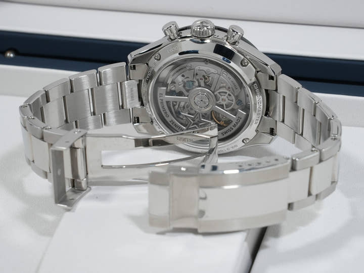 ゼニス クロノマスター スポーツ ヨシダ スペシャル エディション Ref.03.3105.3600/52.M3100 ステンレススチール アクアブルー文字盤 美中古 m7626ou7
