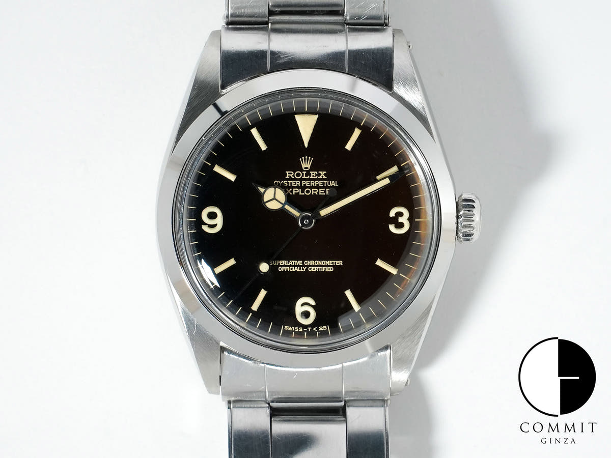 ロレックス エクスプローラーI Ref.1016 ステンレススチール ブラック文字盤 中古 mbwo25e5