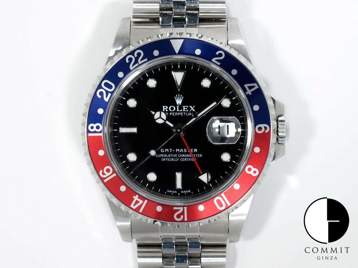 Rolex GMT-Master Ref. 16700 Stainless Steel Black Dial Jubilee Bracelet Pre-owned 7j5xtm63