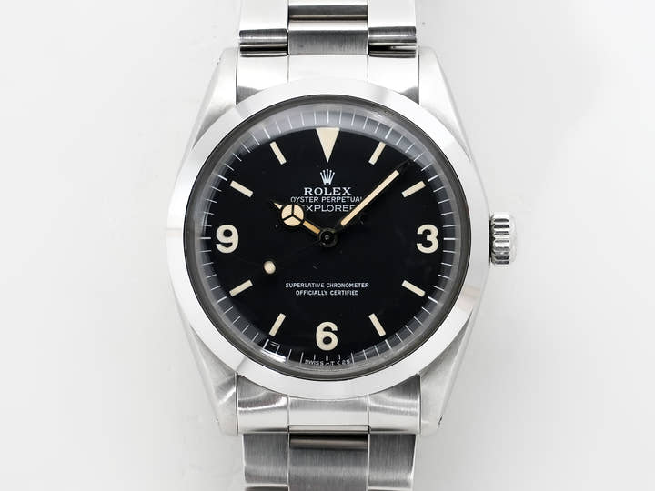 ロレックス エクスプローラーI Ref.1016 ステンレススチール ブラック文字盤 中古 ocfjumqx