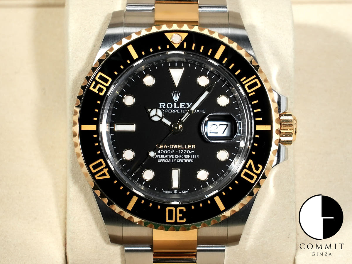 Rolex Sea-Dweller Ref.126603 Stainless Steel/Yellow Gold Black Dial Pre-owned xchodmsm