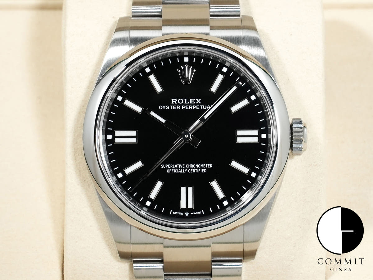 Rolex Oyster Perpetual 41 Ref. 124300 Stainless Steel Black Dial Excellent Condition hi5qr55f