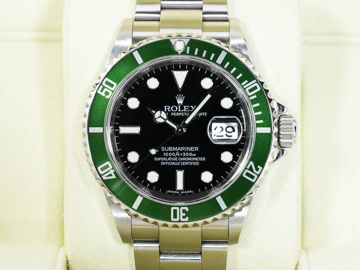 ロレックス サブマリーナー デイト Ref.16610LV ステンレススチール ブラック文字盤 美中古 yja25n86