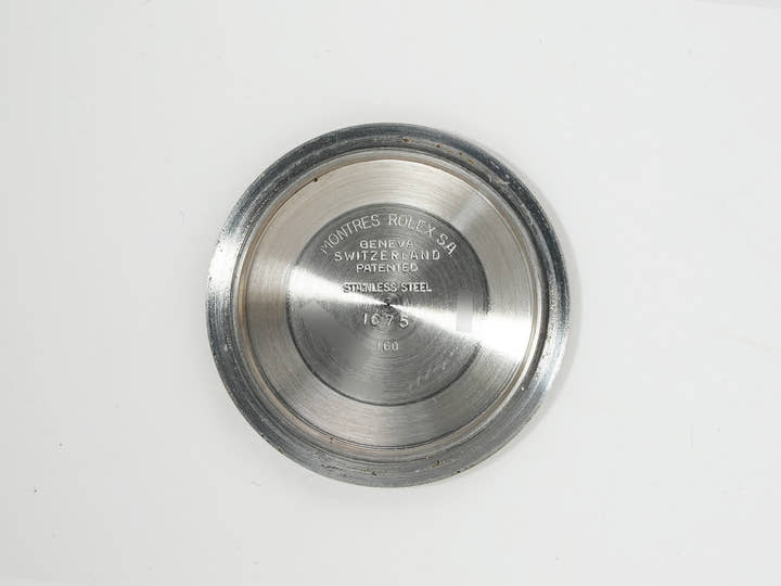 ロレックス GMTマスター Ref.1675 ステンレススチール ブラック文字盤 オイスターブレスレット 中古 z32yhiwg