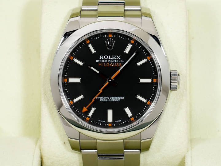 Rolex Milgauss Ref.116400 Stainless Steel Black Dial Pre-owned f83mf8n8