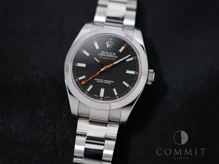 Rolex Milgauss Ref.116400 Stainless Steel Black Dial Pre-owned f83mf8n8