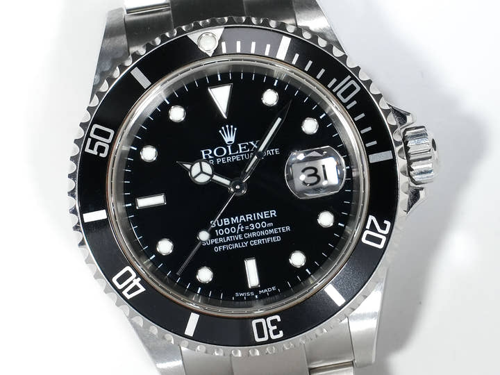 ロレックス サブマリーナー デイト Ref.16610 ステンレススチール ブラック文字盤 中古 7pjxgcss