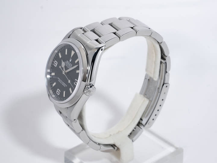 ロレックス エクスプローラーI Ref.14270 ステンレススチール ブラック文字盤 オイスターブレスレット 美中古 8ty4hxjx