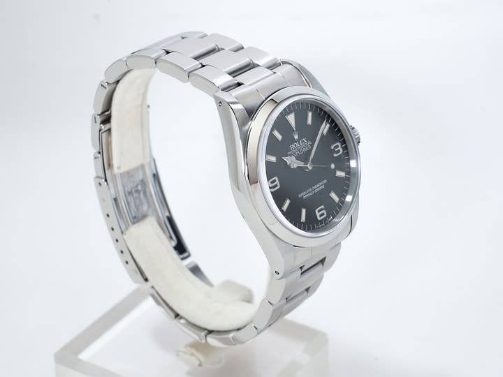 ロレックス エクスプローラーI Ref.14270 ステンレススチール ブラック文字盤 オイスターブレスレット 美中古 8ty4hxjx