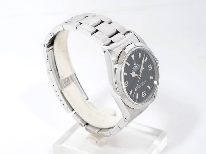 ロレックス エクスプローラーI Ref.14270 ステンレススチール ブラック文字盤 オイスターブレスレット 美中古 pr9hmo47