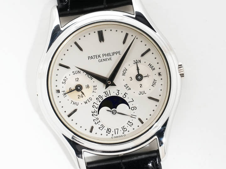 パテックフィリップ パーペチュアルカレンダー Ref.3940P-052 プラチナ シルバー文字盤 中古 fkx74yc6