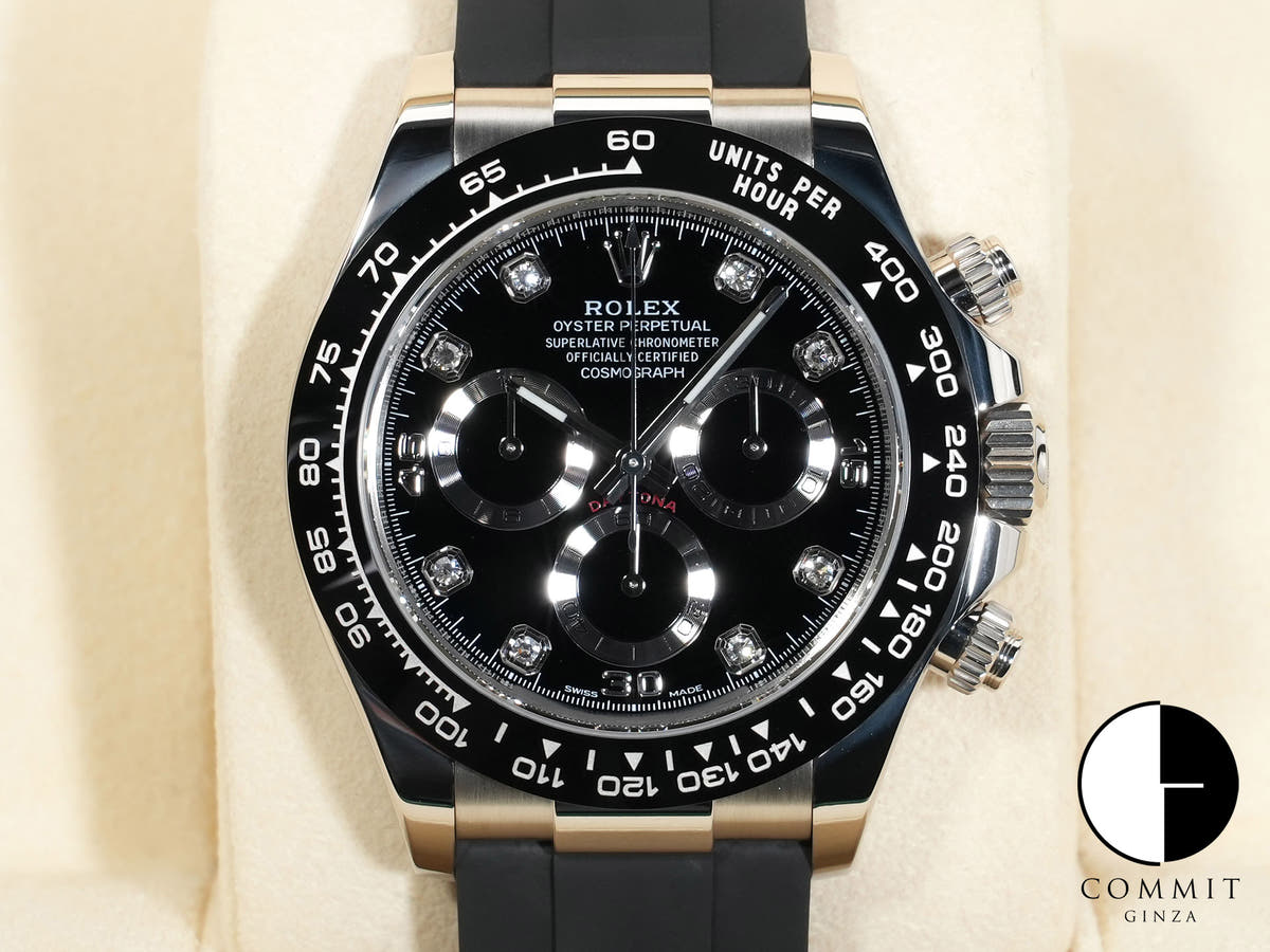ロレックス デイトナ Ref.116519LN ホワイトゴールド ブラック8Pダイヤ文字盤 オイスターブレスレット 美品 2rkvqpj6