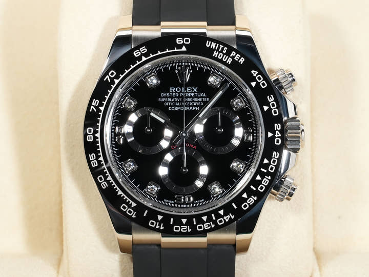 ロレックス デイトナ Ref.116519LN ホワイトゴールド ブラック8Pダイヤ文字盤 オイスターブレスレット 美品 2rkvqpj6