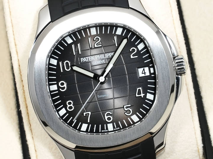 パテックフィリップ アクアノート TIFFANY&CO. Ref.5167/1A-001 ステンレススチール ブラック文字盤 美中古 zrxr5j3t