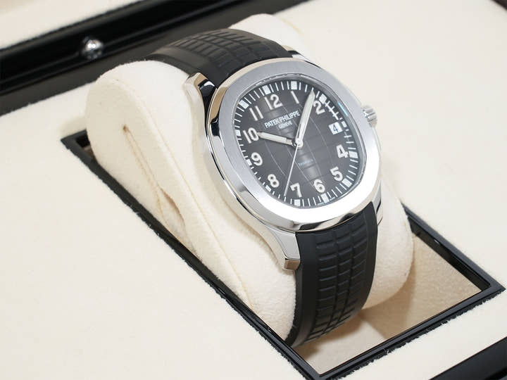パテックフィリップ アクアノート TIFFANY&CO. Ref.5167/1A-001 ステンレススチール ブラック文字盤 美中古 zrxr5j3t