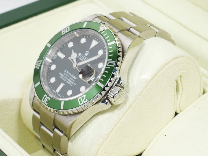 ロレックス サブマリーナー デイト Ref.16610LV ステンレススチール ブラック文字盤 美中古 48e6hinx