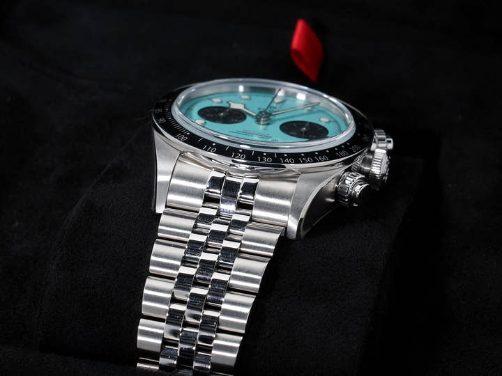 Tudor Black Bay Chrono Ref. 79360N Stainless Steel, Flamingo Blue Dial, Pre-owned in Excellent Condition, nfo2c29m
