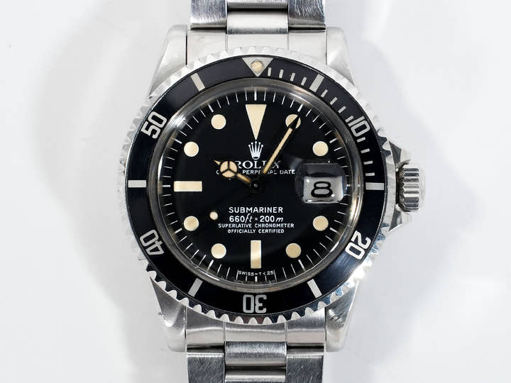 Rolex Submariner Date Ref.1680 Stainless Steel Black Dial Pre-owned 7dimwa44