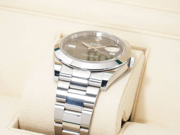 Rolex Datejust 41 Ref. 126300 Stainless Steel Slate Roman Dial Oyster Bracelet Pre-owned q8ufzbiw