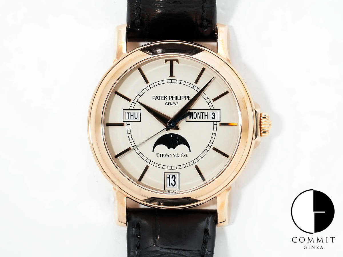 パテックフィリップ アニュアルカレンダー T150 TIFFANY&CO. Ref.5150R ローズゴールド シルバー文字盤 中古 875tj7cj