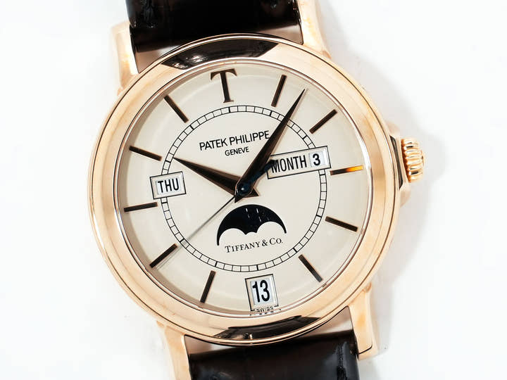 パテックフィリップ アニュアルカレンダー T150 TIFFANY&CO. Ref.5150R ローズゴールド シルバー文字盤 中古 875tj7cj