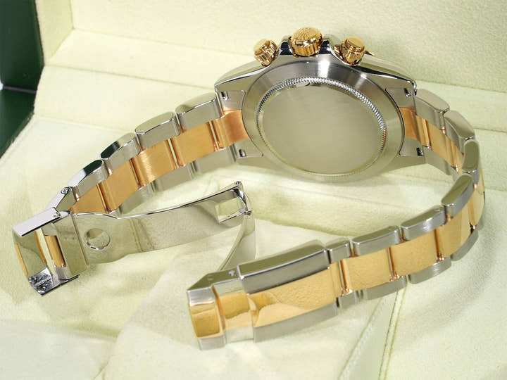 Rolex Daytona Ref. 116523 Stainless Steel/Yellow Gold Black Dial, Pre-owned in Excellent Condition, 8wi3zwig