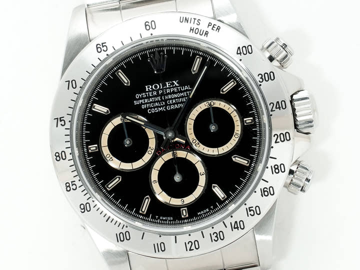 ロレックス デイトナ エルプリメロ Ref.16520 ステンレススチール ブラック文字盤 中古 aca4vwke