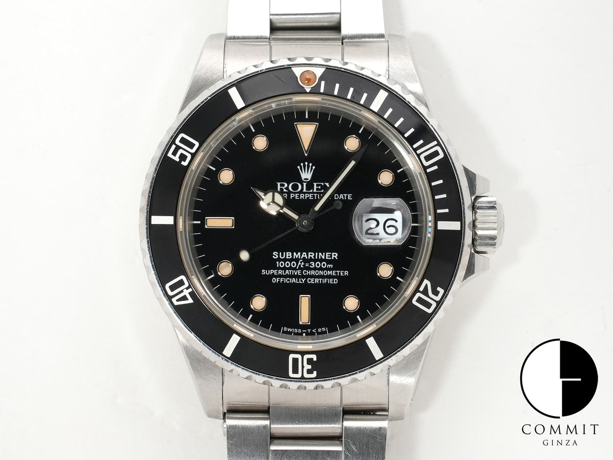 Rolex Submariner Date Ref. 168000 Stainless Steel Black Dial Pre-owned e6zrszka