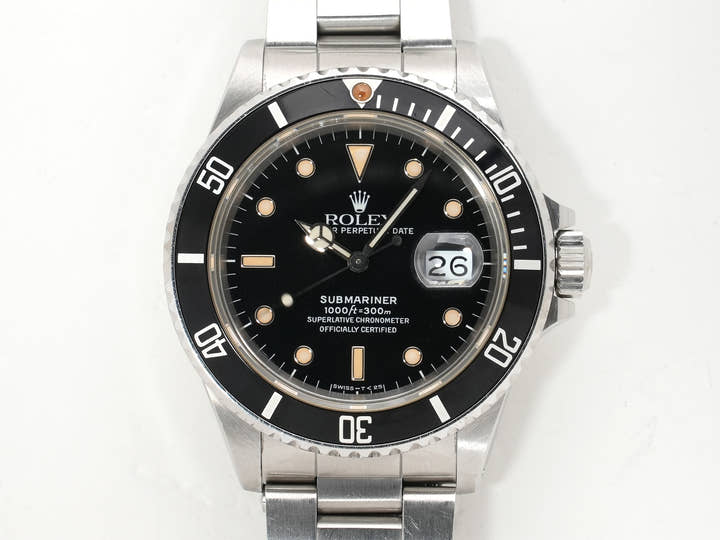 Rolex Submariner Date Ref. 168000 Stainless Steel Black Dial Pre-owned e6zrszka