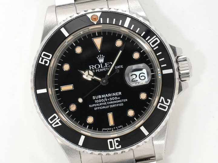 Rolex Submariner Date Ref. 168000 Stainless Steel Black Dial Pre-owned e6zrszka