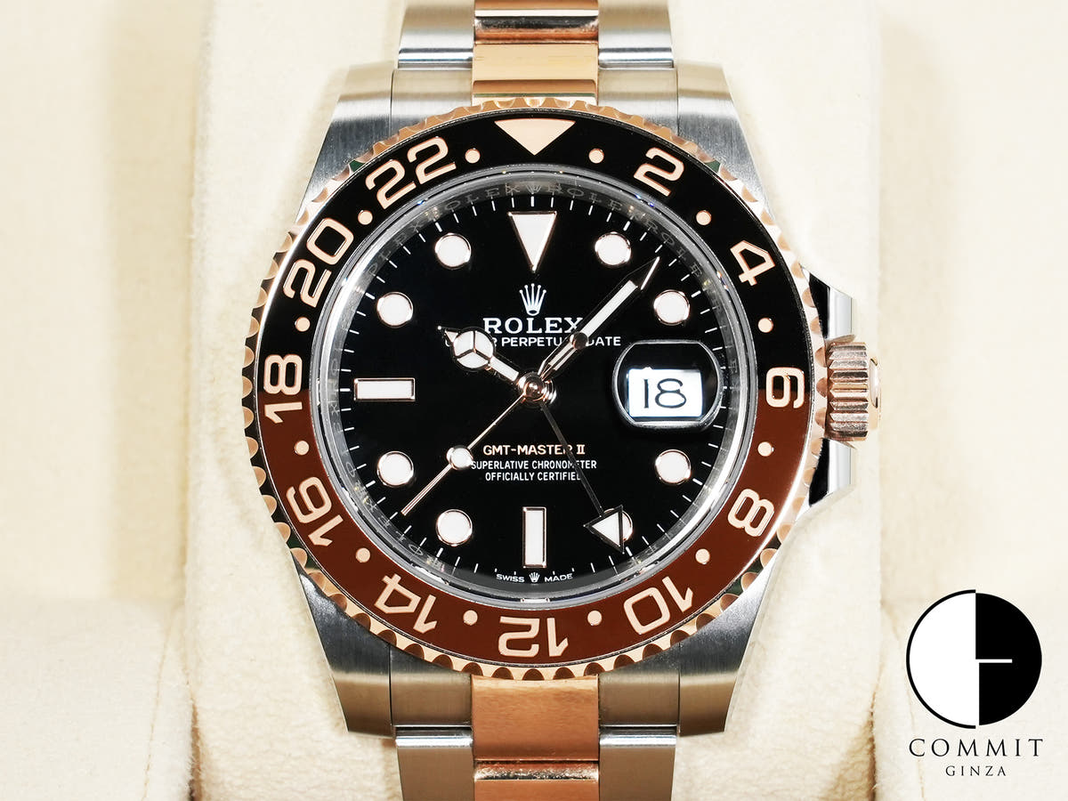 Rolex GMT-Master II Ref. 126711CHNR Stainless Steel/Everose Gold Black Dial Oyster Bracelet Pre-owned myqwgj37