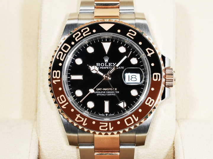 Rolex GMT-Master II Ref. 126711CHNR Stainless Steel/Everose Gold Black Dial Oyster Bracelet Pre-owned myqwgj37