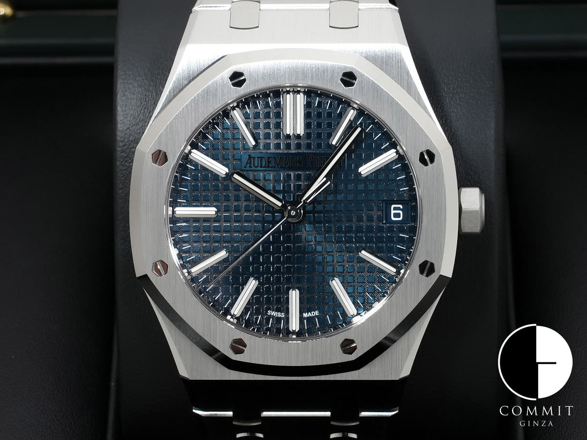 Audemars Piguet Royal Oak Ref. 15510ST.OO.1320ST.06 Stainless Steel Night Blue Dial Unworn 9drdyrck