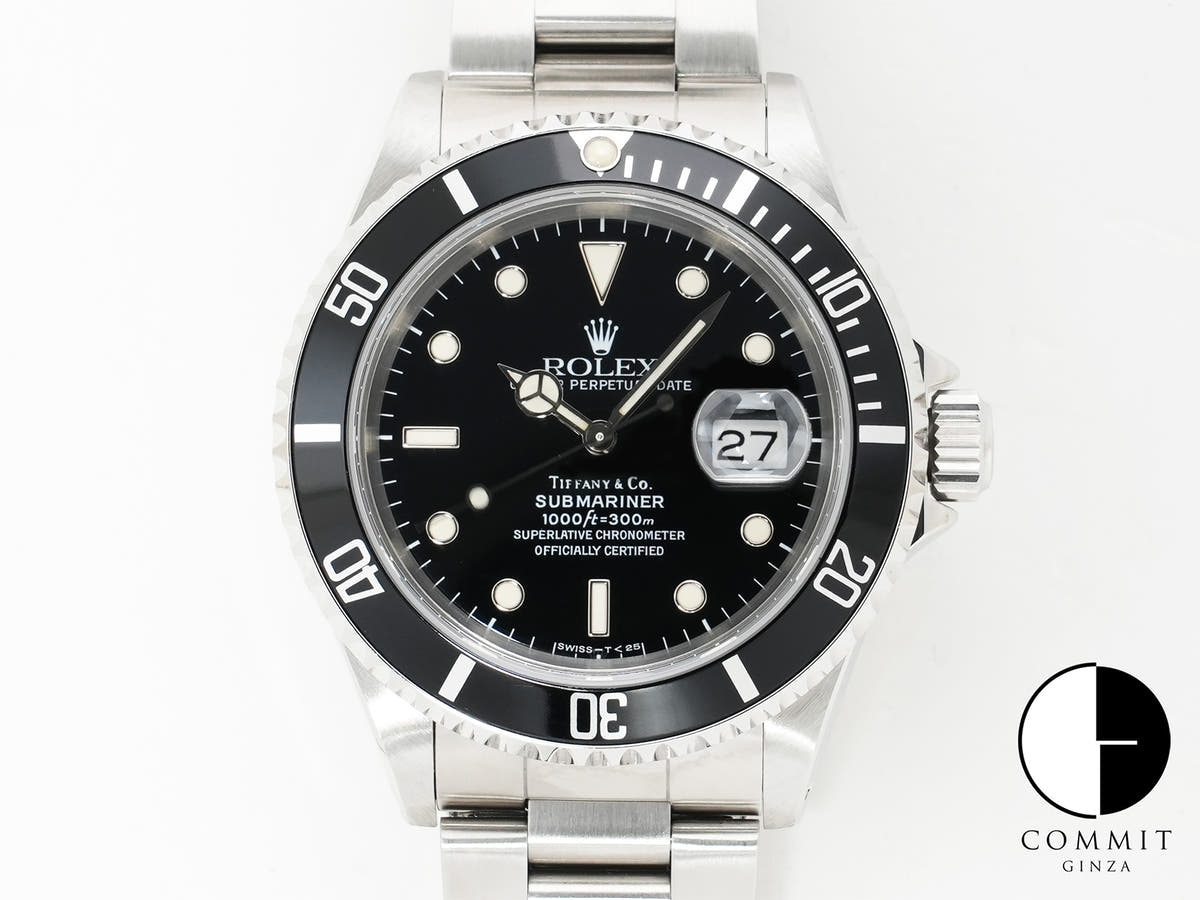 ロレックス サブマリーナー デイト TIFFANY&CO. Ref.16610 ステンレススチール ブラック文字盤 美品 xjj26o3h