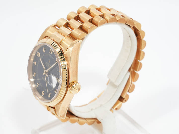 Rolex Datejust Ref.16018 Yellow Gold Blue Stella Boiler Gauge Dial Pre-owned rt39w9kb