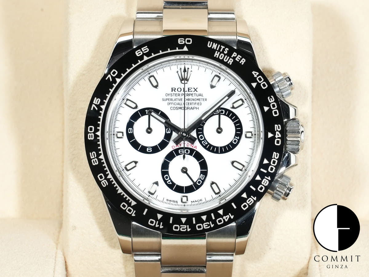Rolex Daytona Ref. 116500LN Stainless Steel White Dial, Pre-owned in Excellent Condition r8aryp6i