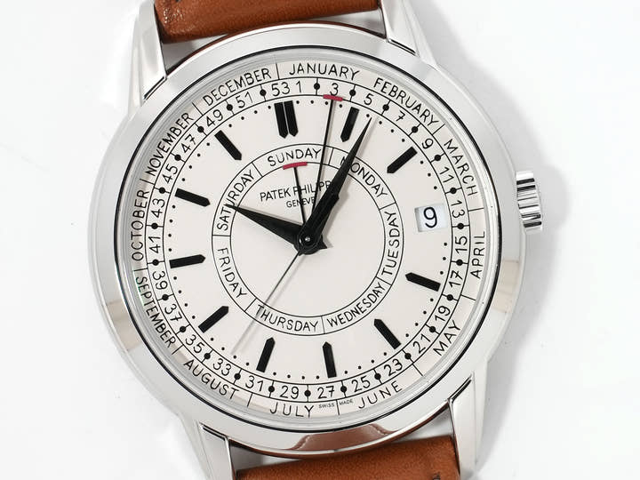 パテックフィリップ カラトラバ ウィークリーカレンダー Ref.5212A-001 ステンレススチール シルバー文字盤 美品 vzvfoqjx