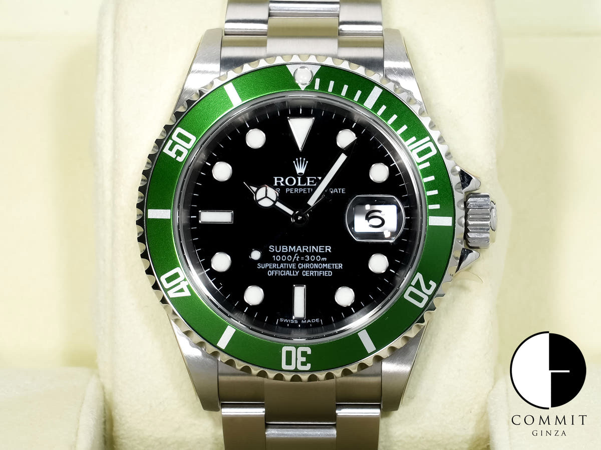 Rolex Submariner Date Ref. 16610LV Stainless Steel Black Dial Excellent Condition rtuy995v