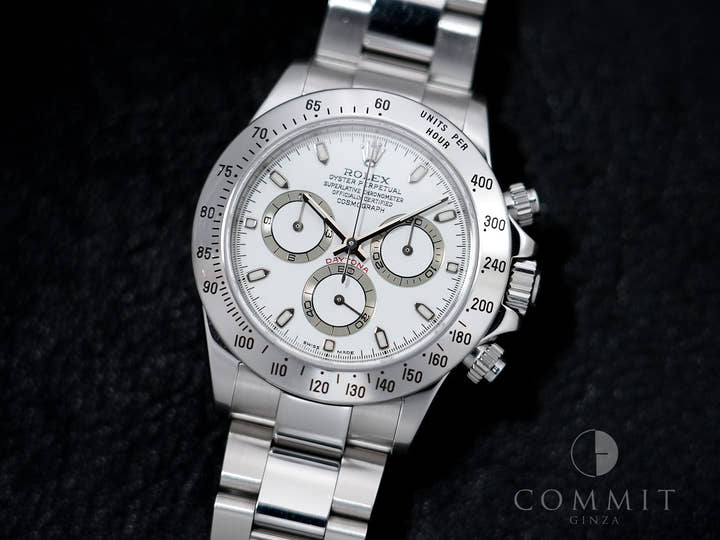 Rolex Daytona Ref. 116520 Stainless Steel Ivory Dial Pre-owned f4pjfftj