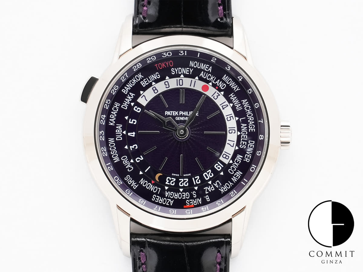 Patek Philippe Complications World Time Date Ref. 5330G-010 White Gold Purple Dial Unworn qszhgr9a