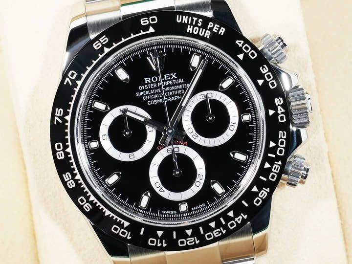 Rolex Daytona Ref. 116500LN Stainless Steel, Black Dial, Pre-owned in excellent condition jb8e56we