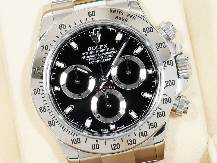 ロレックス デイトナ Ref.116520 ステンレススチール ブラック文字盤 中古 fz2cg7cy