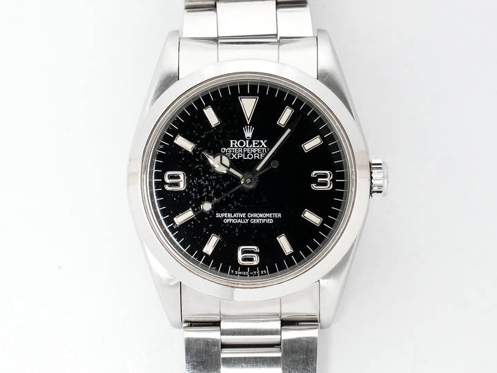 ロレックス エクスプローラーI Ref.14270 ステンレススチール ブラック文字盤 オイスターブレスレット 中古 9hweebbu