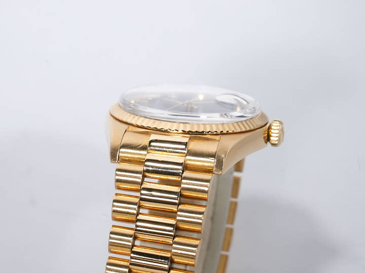 Rolex Datejust Ref. 1601/8 Yellow Gold Blue Dial Pre-owned 8mb2rnac